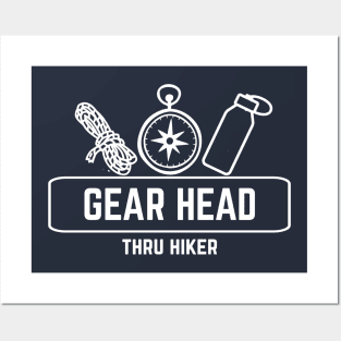 GEAR HEAD Thru Hiking Gear Posters and Art